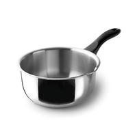 Lacor - 31312 - Casserole droite versante Garinox, acier inoxydable, bec verseur, poignée ergonomique en bakélite, 0,5 litre, allant à l’induction, non allant au four, lavable au lave-vaisselle, Ø12cm