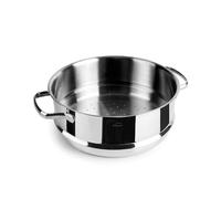 Lacor - 32524 - Base de couscous, acier inoxydable 18/10, Cuiseur vapeur et couscous, passe au lave-vaisselle, ø24cm