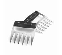 Lacor - 38015 - Griffes d’ours, Lames de déchiquetage des aliments, Acier inoxydable, Idéal pour le déchiquetage et la manipulation des viandes, Poignée ergonomique, 10,5x12 cm