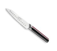LACOR - 38223 - Couteau Santoku Elite, acier inoxydable, tranchant conique, manche antidérapant, tranchant et résistant, nettoyage à la main, adapté à tout type de viande et de poisson, 18 cm