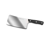 Lacor - 39018 - Cuisine Macheta, Couteau Boucher Professionnel, Acier Inoxydable, Poignée Ergonomique, Mesure des Feuilles 17 x 8cm, Noir
