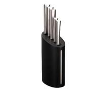 Lacor 39064 5 Couteau de Chef avec Bloc | Ustensile professionnel durable; conçu pour un rendement optimal y nettoyage rapide et facile au lave-vaisselle