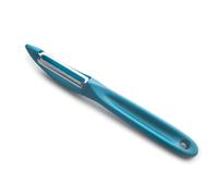 Lacor - 39088 - Epluche Legume, Epluche Pomme, Éplucheur Universel, Double Tranchant Oscillant et Micro-dentelé, Acier Inoxydable, 17 cm, Bleu