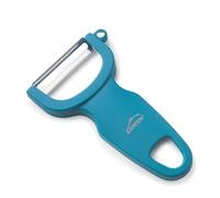 Lacor - 39091 - Epluche Legume, Epluche Pomme, Éplucheur Lisse Fast, Acier Inoxydable, Double Tranchant Lisse, Précision et Exactitude, Ergonomique, Ambidextre, 11 cm, Bleu