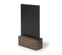 Lacor 39430 Ardoise de Table avec Support Bois de Hêtre Acajou 20 x 30 cm
