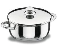 Lacor 40028 Stewpot Vitrocor 28CM Casserole avec couvercle, acier inoxydable, 28 cm de diamètre, compatible avec les plaques à induction