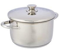 Lacor 40124 - Pot avec revêtement en acier inoxydable Vitrocor, argent