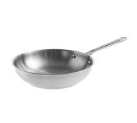 LACOR - 44428 - Poêle en acier inoxydable 18/10 Cuisine, sans antiadhésive, manche ergonomique, fond Full Induction, compatible avec induction, four et lave-vaisselle, Ø28 cm, hauteur 6.5 cm