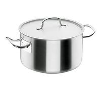 Lacor Marmite braisière 50033 avec couvercle 32 cm Argent