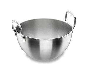 Lacor 50323 - Chaudron semi-sphérique en acier inoxydable avec poignée