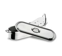Lacor 50440 Poissonnière avec Grille 40 cm, Argent