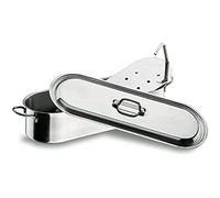 Lacor 50445 Poissonnière avec Grille 50 cm, Argent