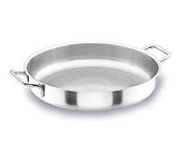 Lacor 50624W Plat Rond 24 cm Wagner, Argenté. | Fabriqué en acier inoxydable de qualité alimentaire; haute résistance à la corrosion et usure quotidienne