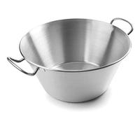 Lacor 50845 Bassine Conique avec Anses 45 cm, Argenté