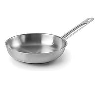 Lacor 51624 - LACOR, 51620, Poêle Chef Acier Inox, Gris, 24 cm | Fabriqué en acier inoxydable de qualité alimentaire; haute résistance à la corrosion et usure quotidienne