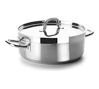 Lacor 54024 - Gratin Chef Luxe avec acier inoxydable Couvercle de 24 cm