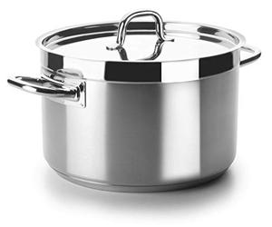 Lacor 54051 - Gratin haut avec Couvercle Chef Luxe 50 cm en acier