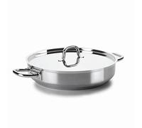 Lacor 54640 - Poêle à paella avec Couvercle 40 Øcm Chef Luxe Acier Inox