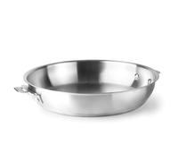 Lacor - 56732 - Corps de poêle Combi, acier inoxydable 18/10, finition intérieure, fond de diffuseur de chaleur sandwich, 4 litres, empilable, allant à l’induction, four, lavable lave-vaisselle, ø32cm