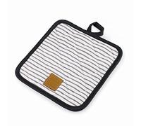 Lacor - 60045 - Four à Mitaines Milan Collection, Résistant à la Chaleur, Sangle Suspendue, 20 x 20 cm, Blanc et Bleu avec Rayures