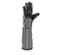 Lacor - 60068 - Gants de cuisine XL, Gants de cuisine pour la cuisine, Sécurité maximale, Haute résistance à la chaleur, Coton avec double rembourrage, Silicone et polyester, Convient pour machine à laver et sèche-linge, 48 cm, Noir
