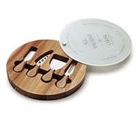 LACOR 60072 Ensemble de Couteaux à Fromage, Bois, Marron, 27 x 27 x 4 cm