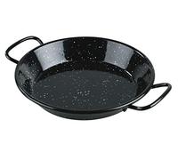 LACOR 60172 Paella pan, Iron, Black Enamel