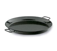 Lacor - 60182 - Poêle à paella en fer Smalt, Mini poêle à paella Idéal pour présenter, servir et cuisiner, couvercle en acier émaillé, Ø32 cm