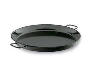 Lacor - 60186 - Poêle à paella en fer Smalt, Mini poêle à paella Idéal pour présenter, servir et cuisiner, couvercle en acier émaillé, Ø36 cm
