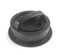 Lacor - 60259 - Moule Multi pour faire Hambourgers maison - 6 Pièces Démontables pour faire des Burgers, sans BPA, Inclut 60 unités de papier antiadhérent, Ø 12,5 x 6 cm, noir