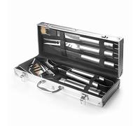 Lacor 60260 - Étui à ustensiles pour barbecue, intérieur doublé, contient 5 | Ustensile professionnel durable; conçu pour un rendement optimal y nettoyage rapide et facile au lave-vaisselle