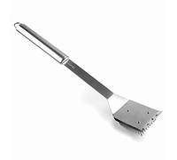 Lacor - 60267 - Brosse de nettoyage BBQ en acier inoxydable, manche ergonomique, passe au lave-vaisselle, 45 cm, inox