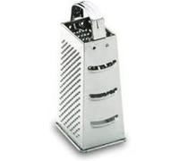 Lacor - 60305 - Râpe 6 en 1, robuste et résistante, passe au lave-vaisselle, pour râper tous types d'aliments, 4 faces, manche ergonomique, acier inoxydable 18/10, hauteur 23 cm, poids 160 g