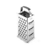 Lacor - 60305 - Râpe 6 en 1, robuste et résistante, passe au lave-vaisselle, pour râper tous types d'aliments, 4 faces, manche ergonomique, acier inoxydable 18/10, hauteur 23 cm, poids 160 g