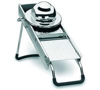 LACOR 60332 - Mandolina Luxe. Contient 5 feuilles en acier inoxydable. Convient pour le lavage au lave-vaisselle. Pieds en silicone non glissants.