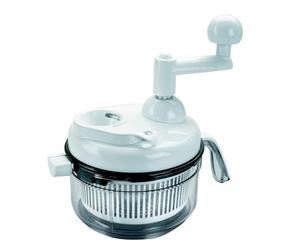 Lacor 60361 - Mini hache-lames 2 pales + batteur manuelle 1 litre | Ustensile professionnel durable; conçu pour un rendement optimal y nettoyage rapide et facile au lave-vaisselle