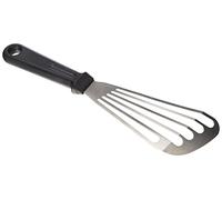 Lacor Spatule à poisson 60426 flexible 30 cm, acier inoxydable, noir, 17 cm