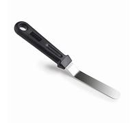 Lacor 60442 Mini spatule coudée en acier inoxydable 2 x 9 cm, Noir/Argenté