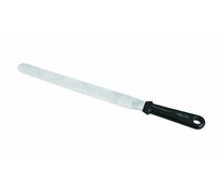 Lacor Spatule longue droite 60462 – manche solide, 20 cm, noir