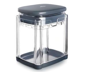 Lacor - 60540 - Coupe-Capot Manuel, PS et Acier Inoxydable, avec 3 Lames Interchangeables (10 x 10 Mm, 6 x 6 Mm et 8 Coins), Uniforme, Résistant et sans BPA