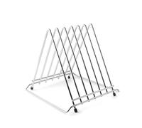 Lacor Support pour planches à découper 60579 – Inox, 6 planches, pieds antidérapants, 34×30×28 cm