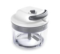 Lacor - 60599 - Découpeur manuel Affilate, Hachoir avec lames en acier inoxydable, sans BPA, 2 vitesses, 1,2 L, Blanc