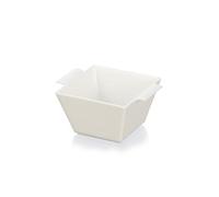 Lacor - 60756 - Panier Degustare, Sans BPA, Blanc, Lot de 6 unités, Réutilisable et incassable, Lavable au lave-vaisselle, Vaisselle pour traiteur et fêtes, Mélamine, 140 ml