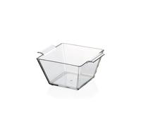 Lacor - 60786 - Panier transparent Degustare, Sans BPA, Set de 6 unités, Réutilisable et incassable, Lavable au lave-vaisselle, Vaisselle pour traiteur et fêtes, Mélamine, 140 ml