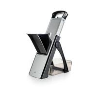 Lacor - 60860 - Mandoline Vertical Plus, Lame en acier inoxydable, Sans BPA, Dimensions : 31x41 cm, 4 Types de Coupe, Pliable