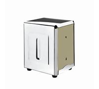 Lacor 61002 Distributeur à Serviettes en Acier Inoxydable 9,5 x 13 cm (idéal pour Les Bars), Argent