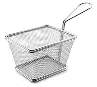 Lacor 61007 - Panier carré en acier inoxydable. 10x8x7 cm
