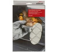 Lacor Gant de cuisine 61024 Coton aluminium 24 cm Temp. max. 200°C Argent