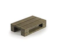 Lacor 61060 Mini Palette de Présentation Alimentaire, 100% Bois de Bouleau, Résistante et Durable, 13x8cm, Écologique