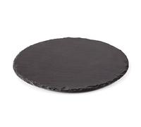 Lacor 61078 - Plaque Ronde en Ardoise Naturelle, Plaque à Plateau | Ustensile professionnel durable; conçu pour un rendement optimal y nettoyage rapide et facile au lave-vaisselle